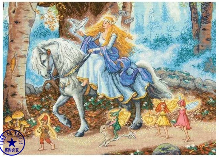 Бесплатная доставка высокое качество милый Набор для вышивки крестом Сказочная