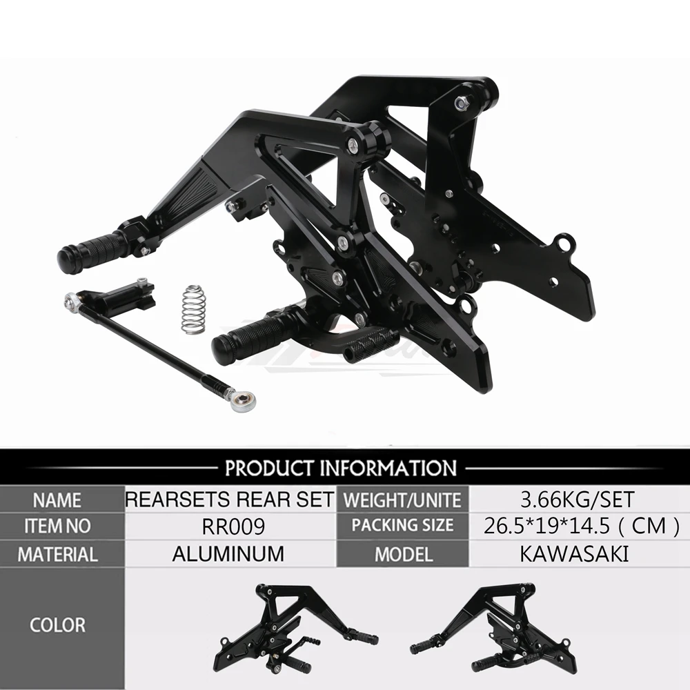 CNC алюминиевый мотоцикл Регулируемый Rearset задний Набор Подножки педаль Подножка