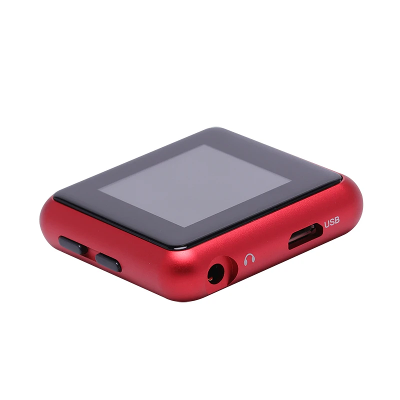 Mahdi MP3 плеер Bluetooth радио FM мини цифровой аудио плеер Портативный USB сенсорный экран музыкальный плеер Поддержка TF карта с зажимом