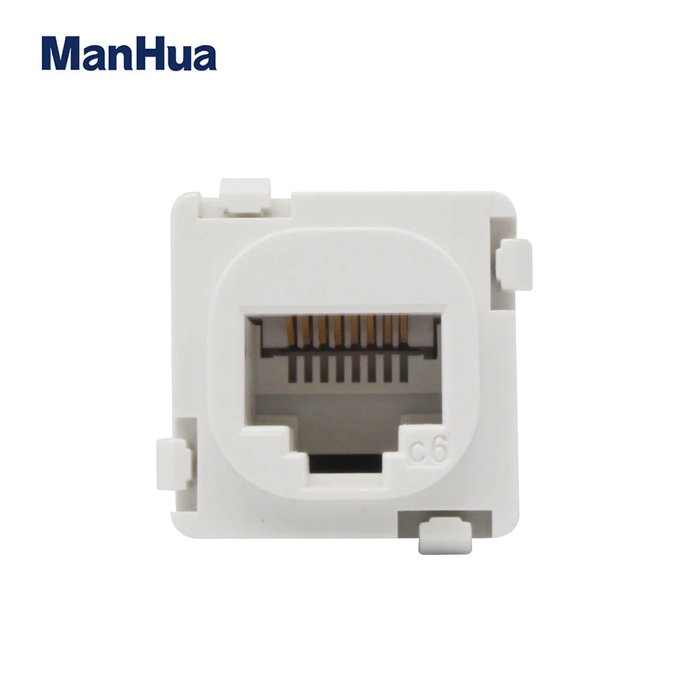 ManHua CAT6 RJ45 разъем Ethernet Keystone для австралийского разъема компьютерная