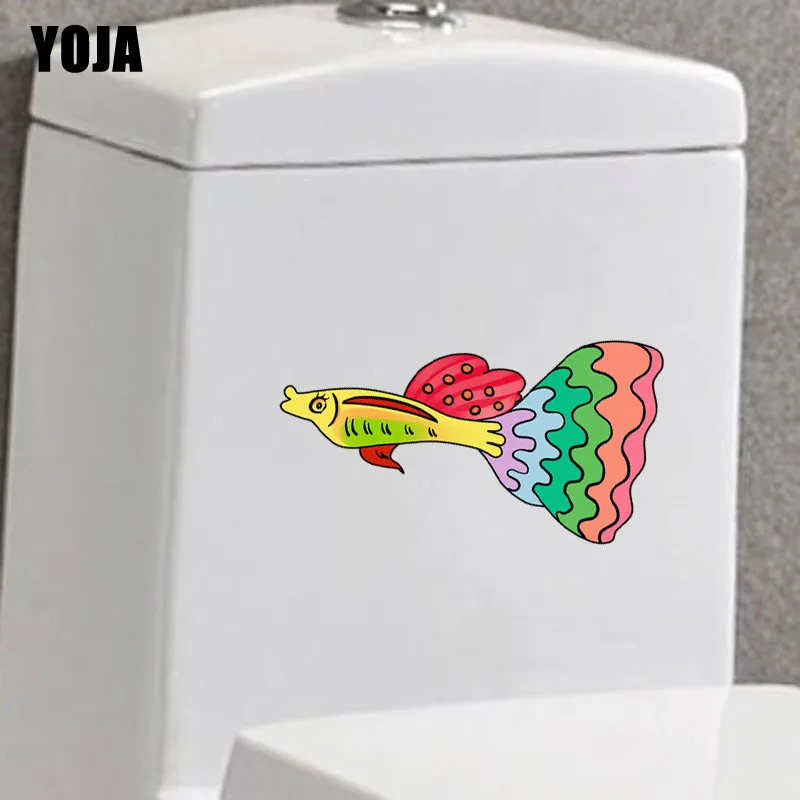 YOJA 22 1*12 2 см Красивая рыбка для спальни домашний декор наклейка на стену туалета