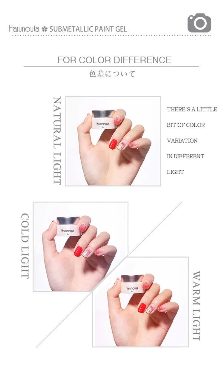 Harunouta рисунок металлик Гель-лак для ногтей 3D тиснение Серебряная Золотая линия шелковая точка паук лак для ногтей зеркало для маникюра