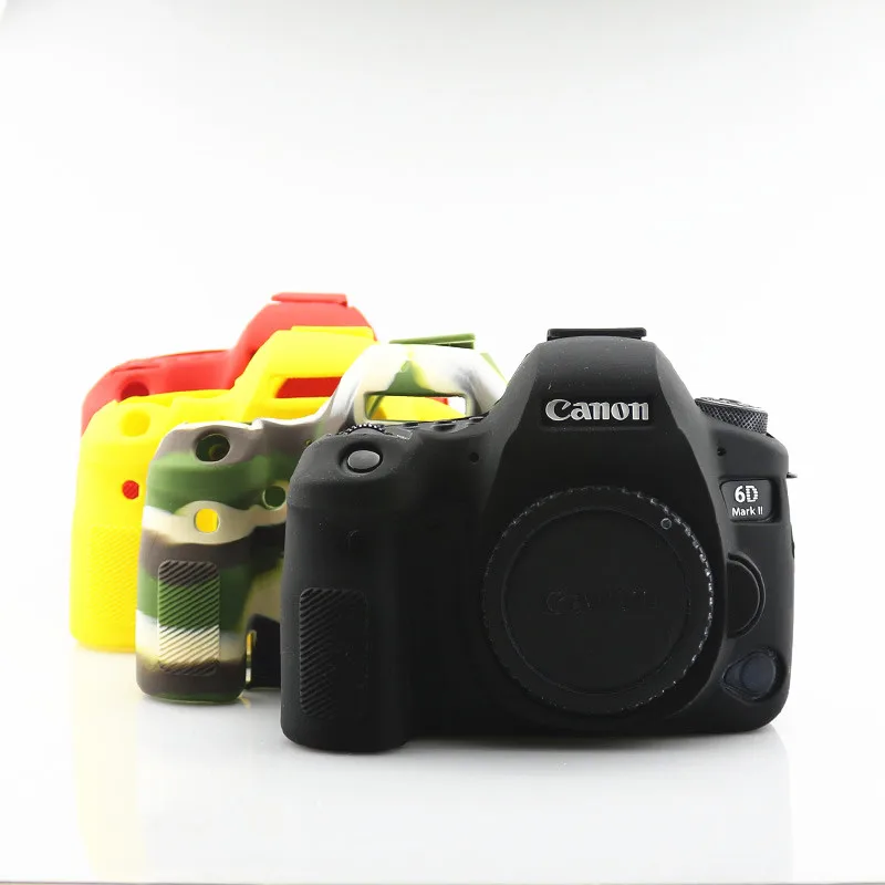 Красивая мягкая силиконовая резиновая сумка для видеокамеры DSLR CANON 6DII 6D Mark II