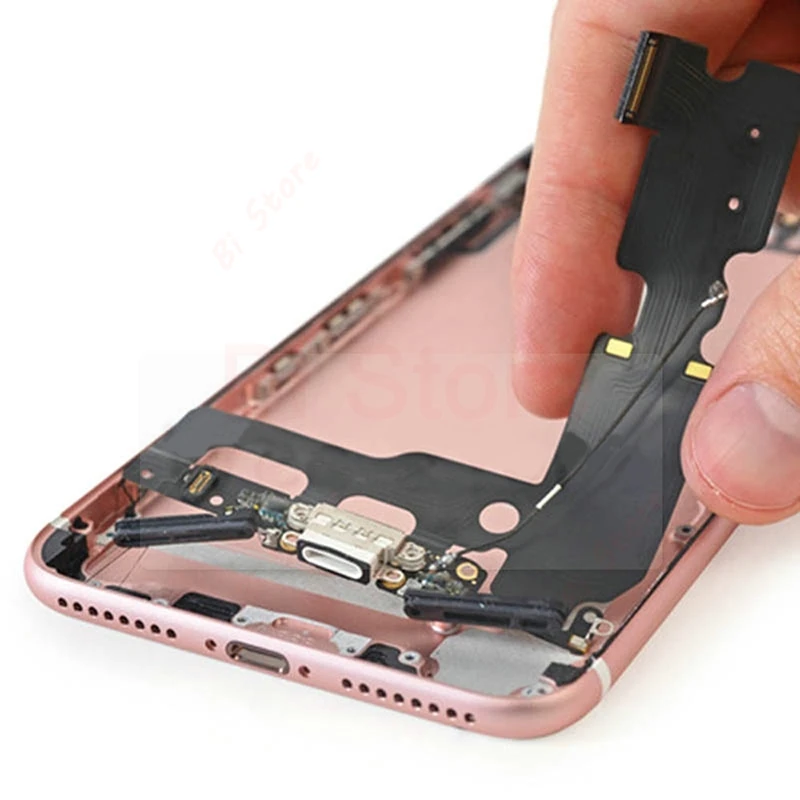 Зарядное устройство USB порт док-разъем гибкий кабель для iPhone 6 6S Plus 7 аудио лента с