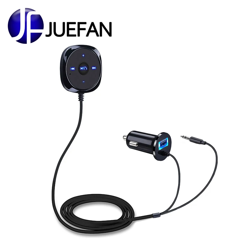 Fm передатчик Bluetooth автомобильный комплект громкой связи + 3 5 мм AUX музыкальный