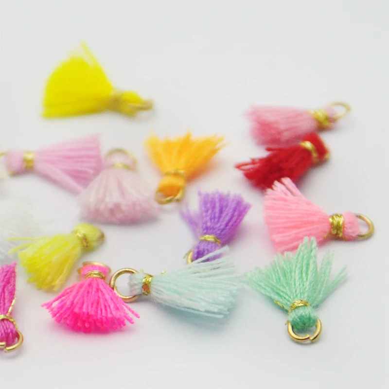 

Free shipping 10pcs/lot Diy doll accessories Mini tassel for doll decoration DIY BJD fringe small clothes making 1cm