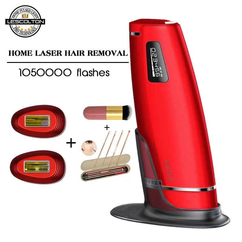 1050000flash Red Подарок бесплатно 4в1 1500000 импульсный IPL лазерный эпилятор устройство для постоянного удаления волос IPL лазерный эпилятор машина для удаления волос на подмышках - Цвет: 1050000flash Red