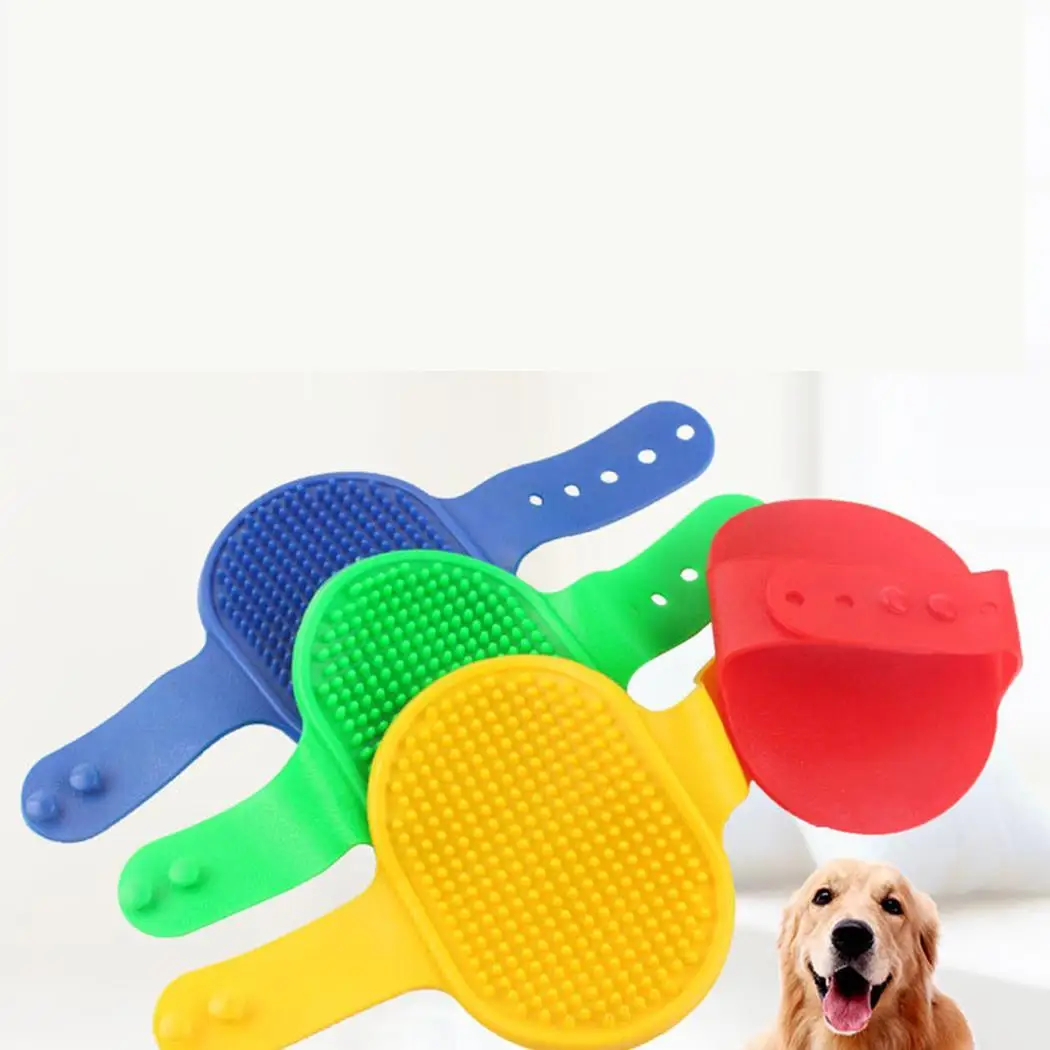 Кошка Собака щетка для ванной регулируемый массаж питомца случайный душ