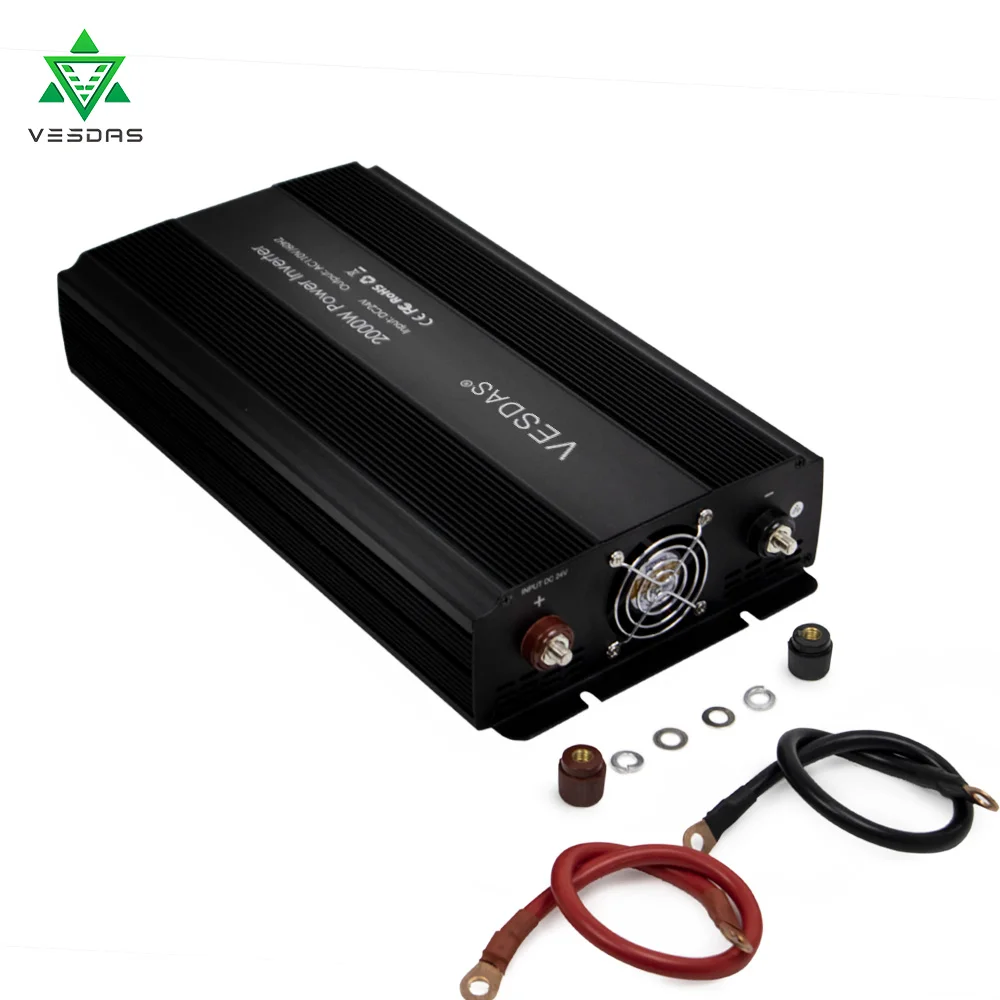 DC 12 V/24 V к AC110V/60 HZ 2000W модифицированная Синусоидальная волна от сетки инвертор