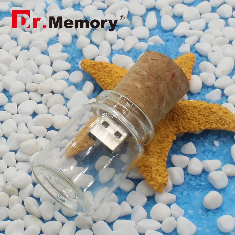 Стекло дрейф бутылка бутылки желаний карту флэш памяти с интерфейсом usb карта