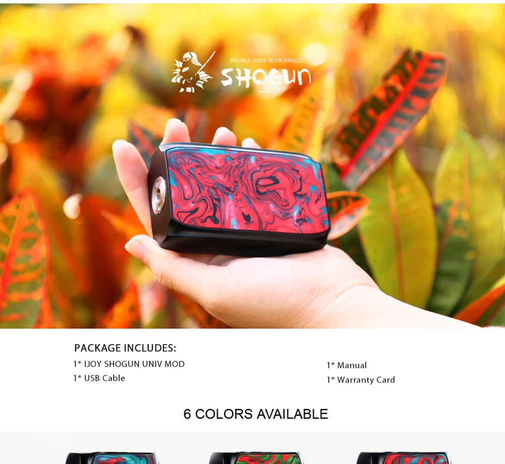 Электронная сигаретная коробка с двойным полимерным модулем iJoy Shogun Univ 180W с двумя батарейками Vape Mod VS squonk Mech Mod Voopoo Drag 2 Mod Box