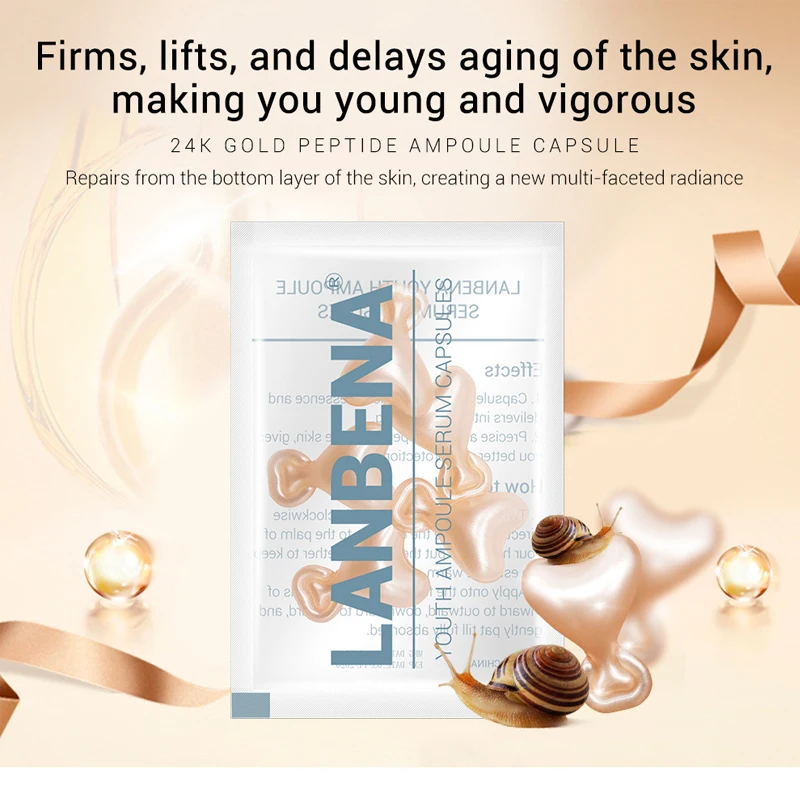 

Skin Whitening Moisturizing Snail Ampoule Capsule Facial Cream Serum Anti Aging/Wrinkles/Thick/Coarse/Slack Skin/Dark Complexion