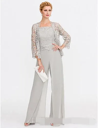 Новинка 2019 года серое платье для мамы невесты комплект из двух предметов