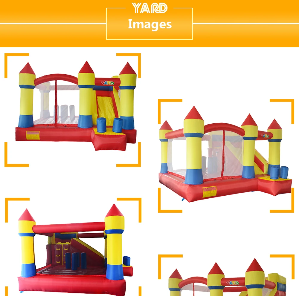 YARD Bounce House с горкой препятствия детский открытый замок прыжка с воздуходувкой Надувной Батут Большой вышибала для детских игрушек