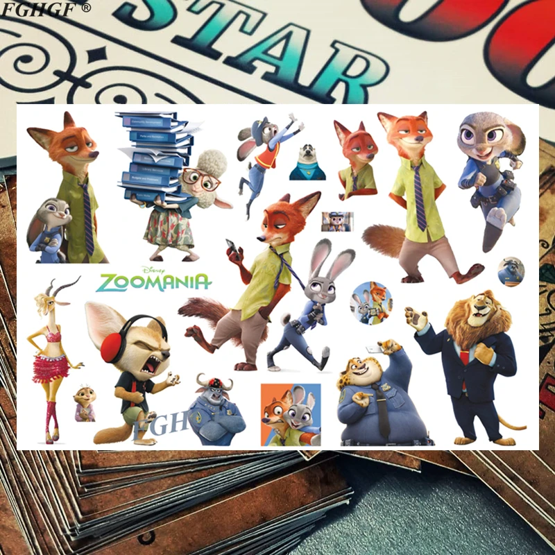 C Книги по искусству Ун Симпатичные зоопарк животных ГОРОД ребенка временные