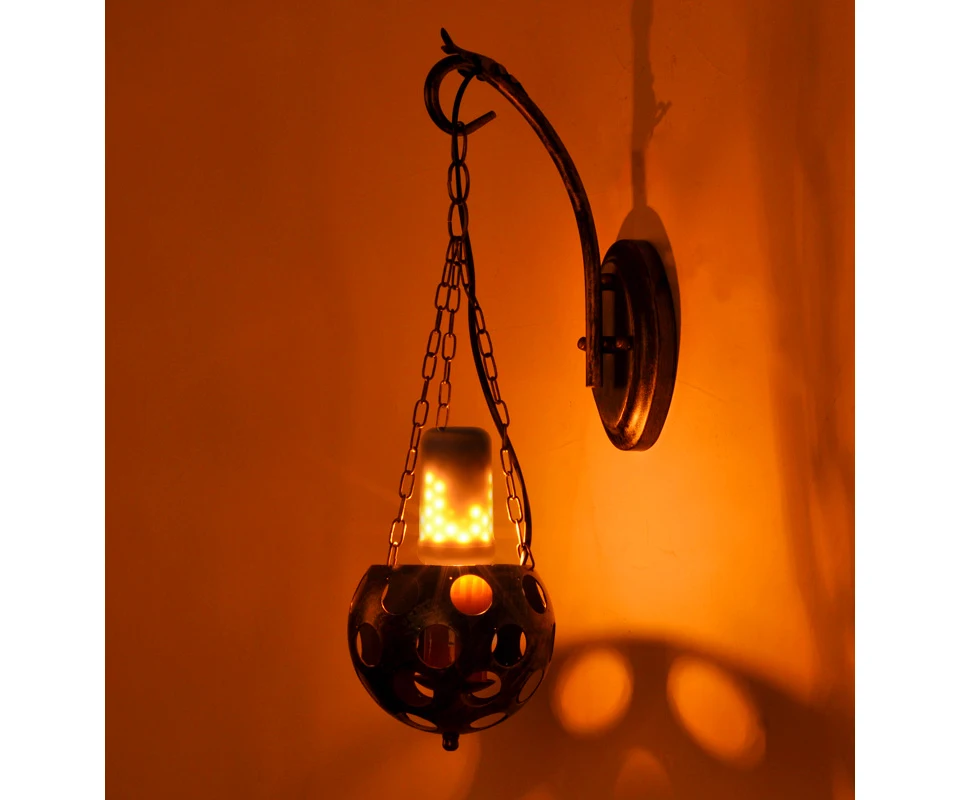 Светодиодный светильник с живым пламенем желтая Мерцающая лампа E27 B22 E14 1800K 5W 85-265V