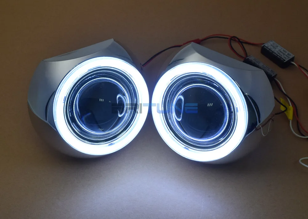Биксеноновые фары для проектора, линзы 3,0 Super H1 HID, ангельские глазки, набор Halo для H7 H4 H1 9005 9006, автомобильные аксессуары, тюнинг, сделай сам