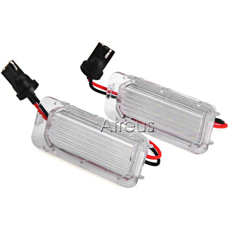 2 шт. автомобильного светодиодного фонаря для номерного знака 12В комплект лампы SMD3528 бесплатно без ошибок для Ford Focus 5D Mondeo Fiesta s-max on