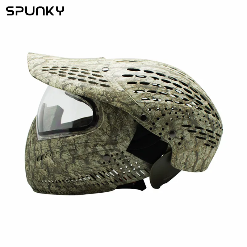 Камуфляжная маска для пейнтбола с полным покрытием головы