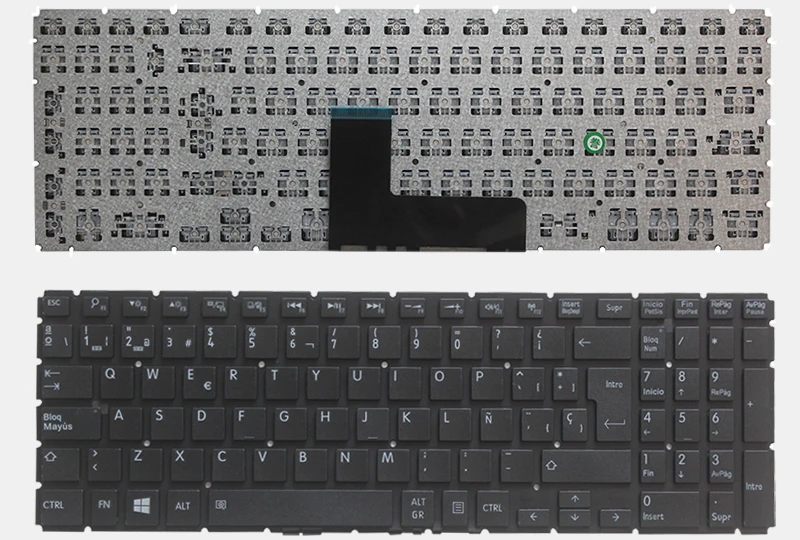 Новая испанская клавиатура для ноутбука Toshiba Satellite L50-B L55-B L55DT-B S50-B S55-B SP Клавиатура ноутбука черный