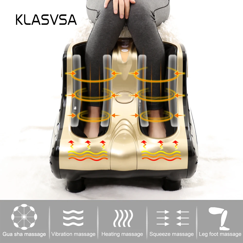 Klasvsa Электрический шиацу Отопление ног массажер для Гуа Ша вибрации терапия