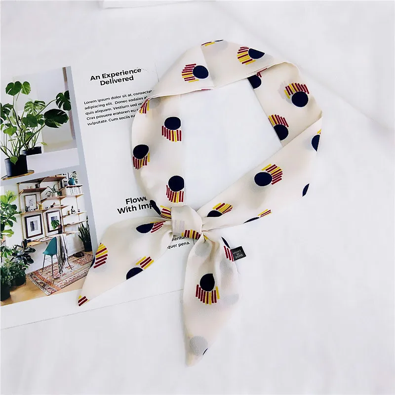 Модный имитирующий шелковый шарф для женщин мягкий с принтом Дамский хиджаб