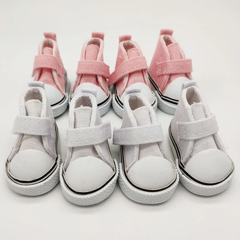 20 парт/Лот Розовые белые русские кукольные туфли 5 см парусиновые кукла|Куклы| |