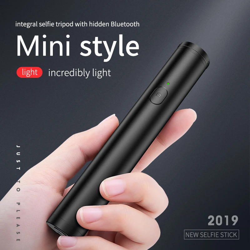 Металлическая селфи палка универсальная Минигарнитура Bluetooth телефон видео live