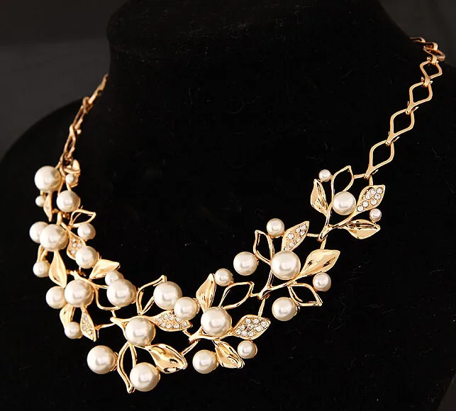 Модные ювелирные изделия Золотая цепь наборы колье ожерелье свадебное для