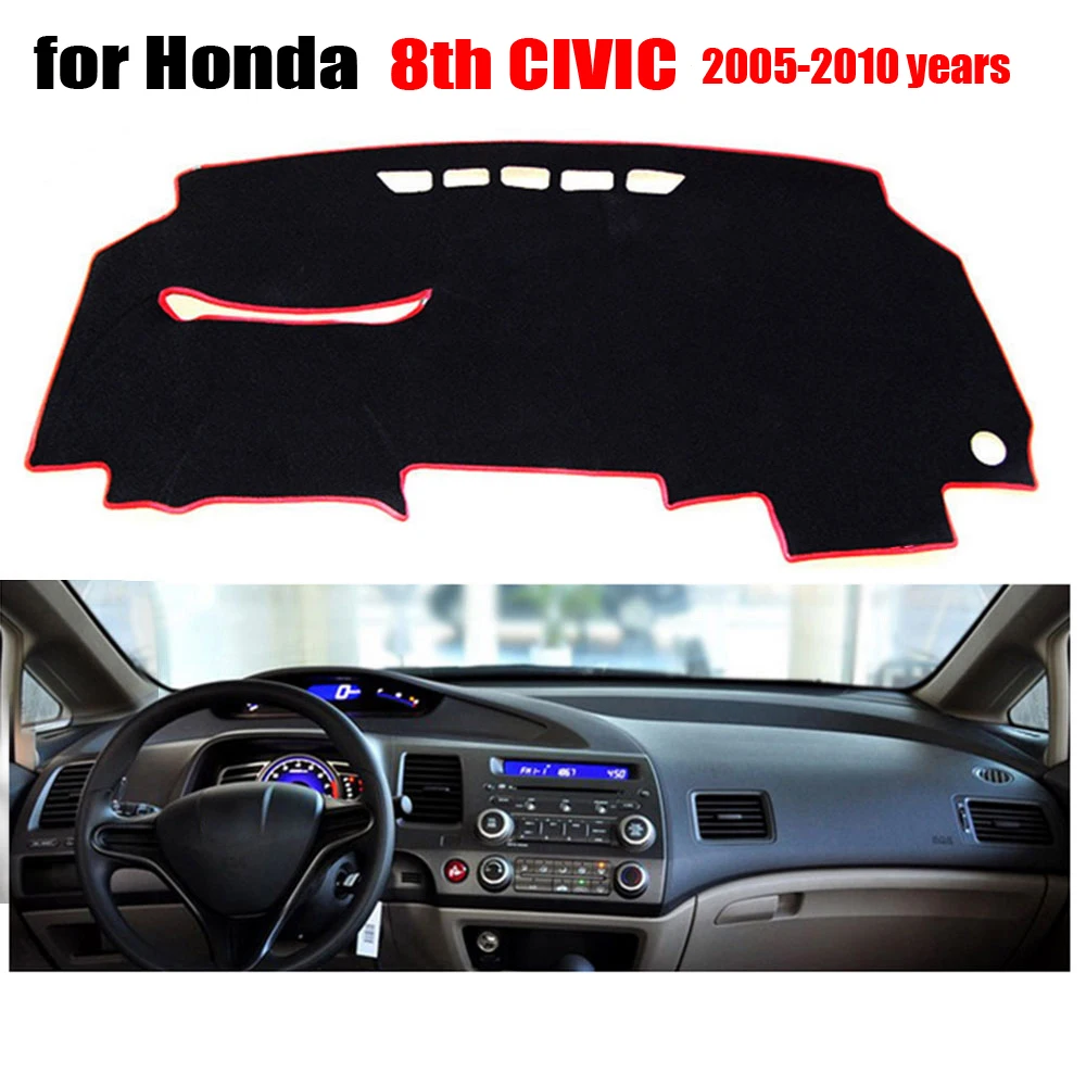 

car dashboard covers For Honda Old Civic 2005 to 2010 left hand drive dash mat covers Auto dashboard protector accessories