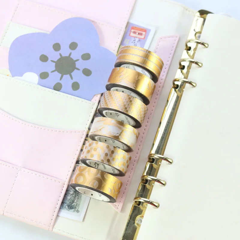 Милая японская Золотая фольга Domikee дневник ежедневник записная книжка конфеты