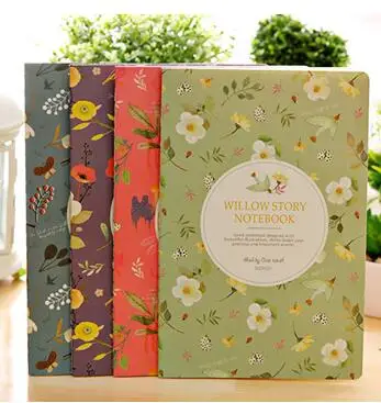 Бесплатная доставка! 1 партия = 12 шт.! Блокнот с цветами и птицами/мягкая копия