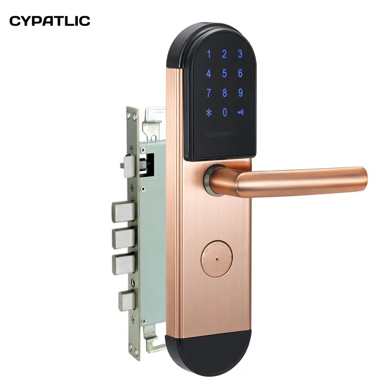 office digital keypad door lock keyless m1 card electric lock stainless steel material free global shipping