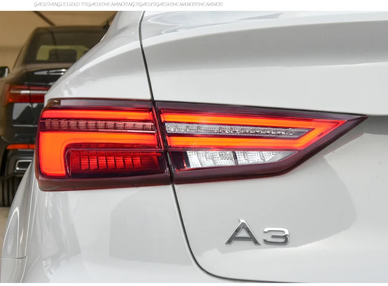 Автомобильный Стильный чехол для задних фонарей для Audi A3 S3 2013- задние фонари светодиодный задний фонарь для автомобиля Audi A3 S3 задний фонарь светодиодный задний фонарь