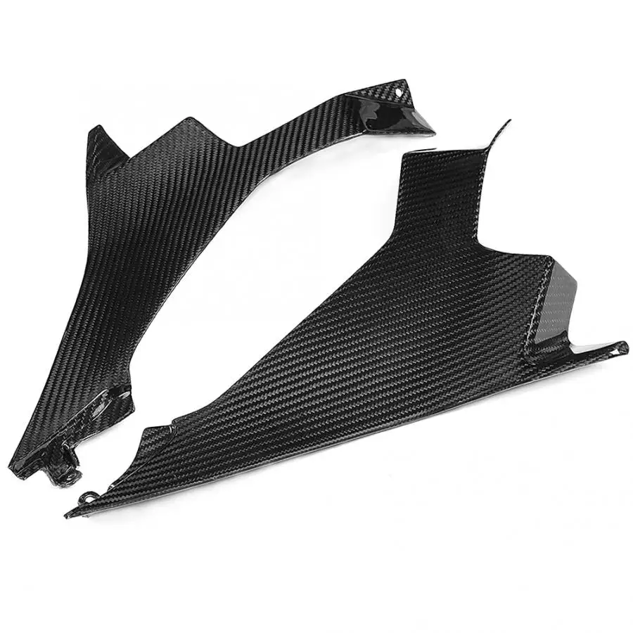 Углеродное волокно Мотоцикл левый и правый бак боковая панель Защитная крышка