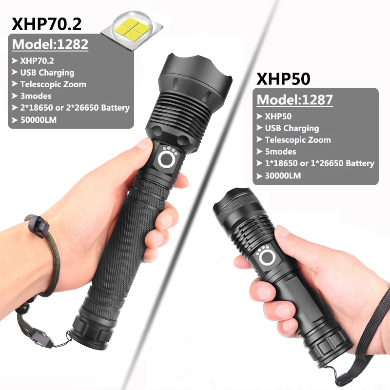 6000 мл xhp70.2 фонарик xhp50.2 usb зарядная лампа с зумом ударопрочный для самообороны Мощный светодиодный фонарь для кемпинга