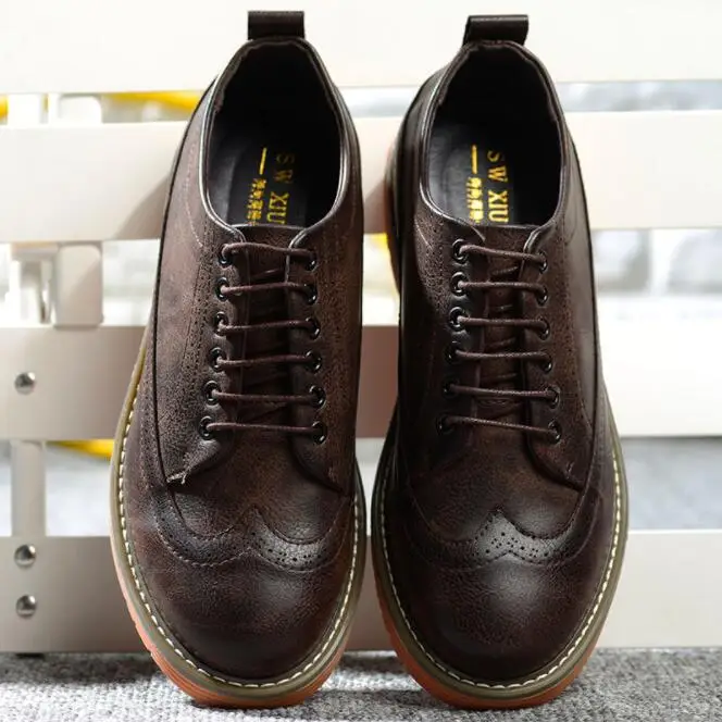 Большие размеры 37-48 брендовая мужская обувь английский тренд повседневная для