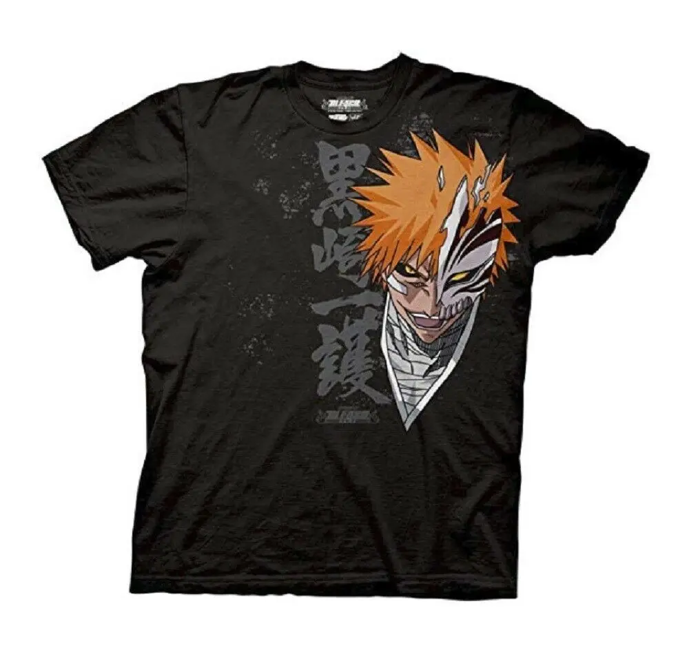 Bleach Ichigo Closeup аниме футболка для взрослых|Мужские футболки| |