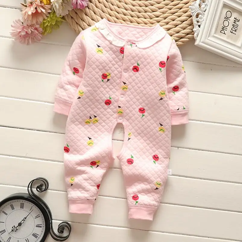 Детские комбинезоны осень-зима хлопковые одежда для мальчиков и девочек