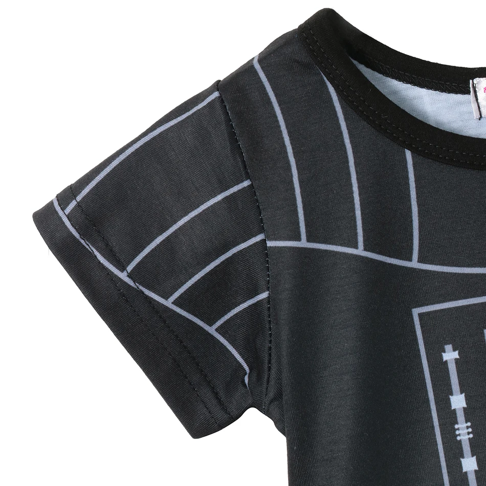 Girls Black Knight Dress Star War Costumes Kids Casual Summer Cosplay Clothes Children Party Halloween up for 2-7 Yrs | Детская одежда