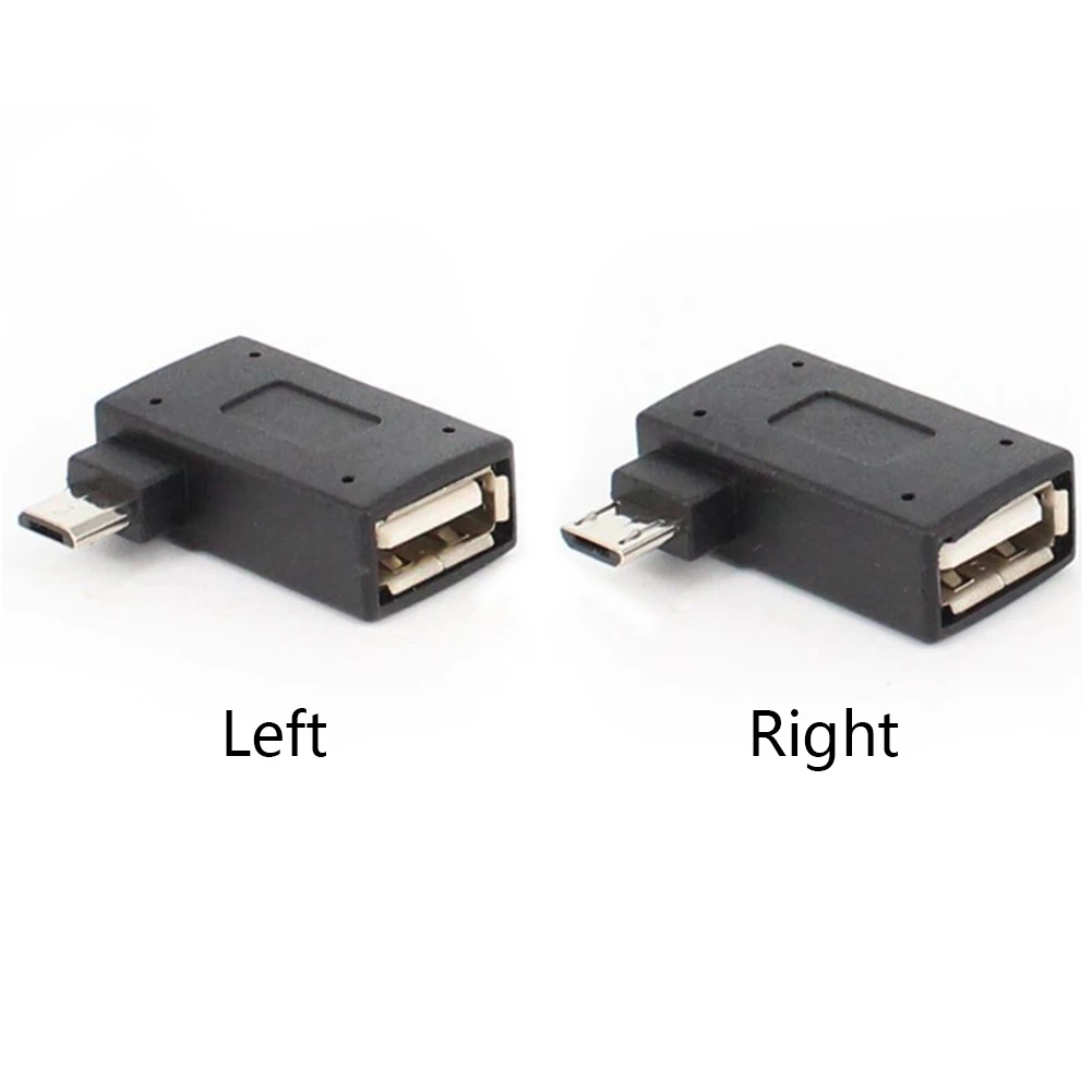 Конвертер USB 2 0 хост микро левый/правый угол 90 градусов OTG адаптер для