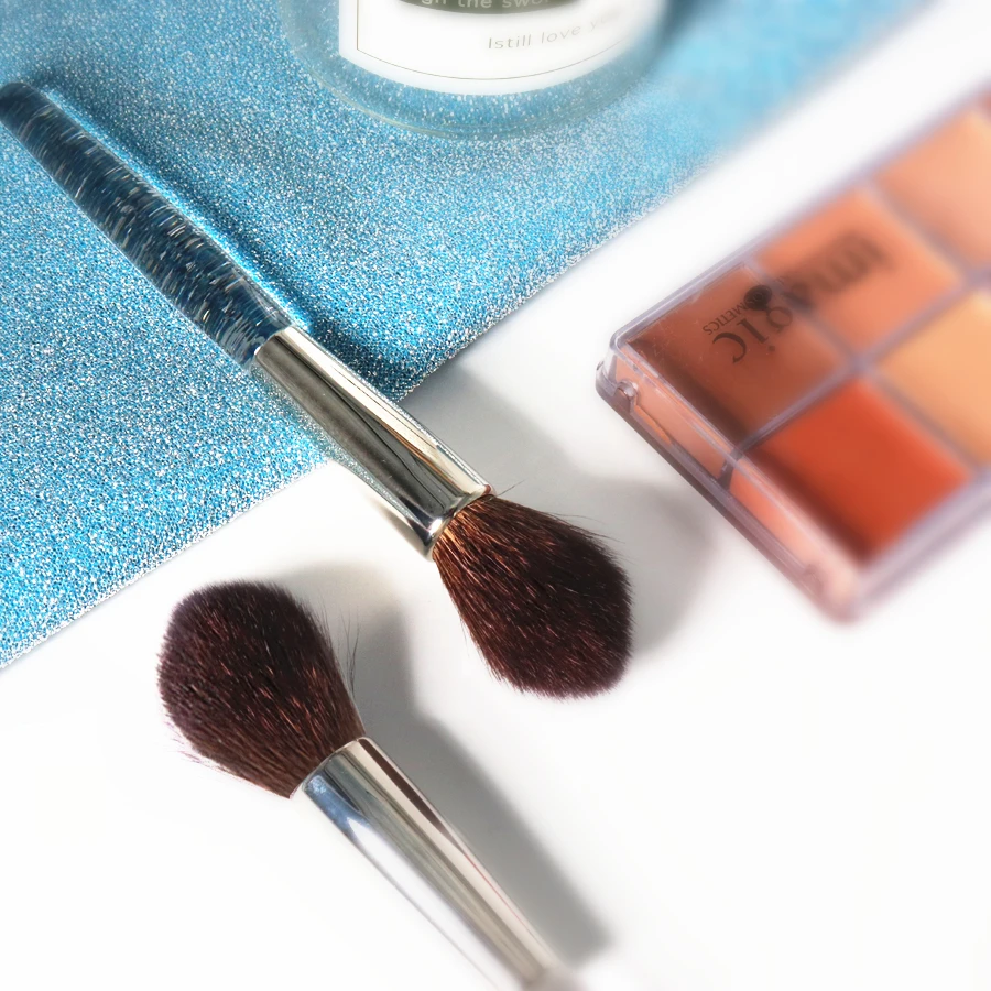 Прозрачная Роскошная TM Серия #48 коническая кисть для смешивания козьей шерсти