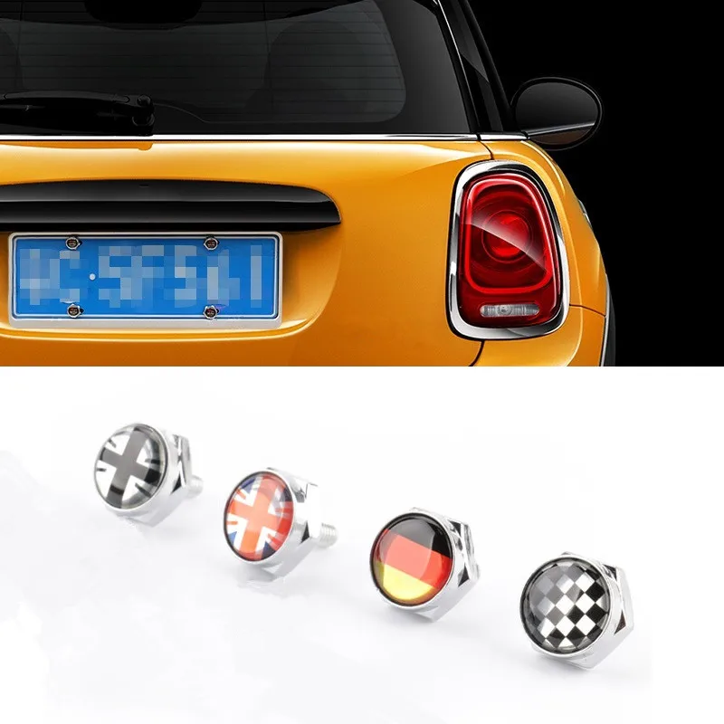 4 шт. винты с фиксированным болтом для автомобильного номерного знака Mini Cooper