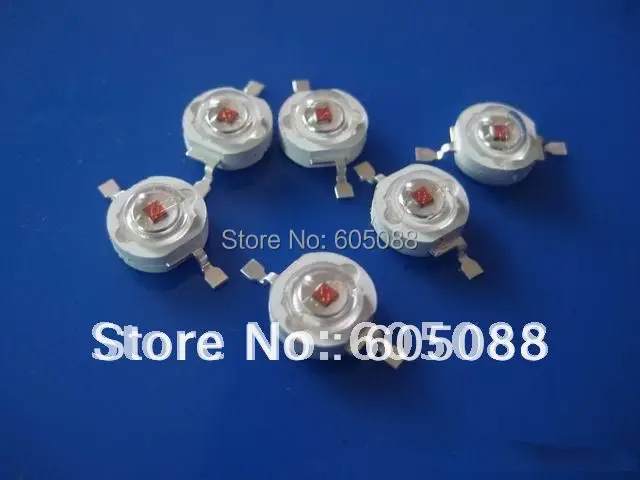 Светодиодная лампа высокой мощности 1 Вт красный цвет фотоэлемент 6 в 200 мА длина