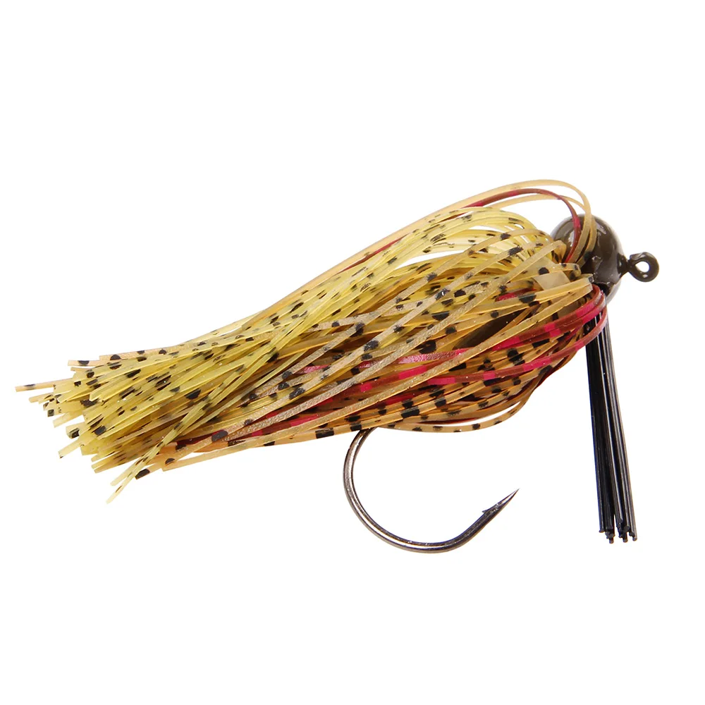 Hyaena 6 шт. Weedless приманки из свинца приманки для крючка с Weedguard резиновая силиконовая юбка Высокоуглеродистая сталь бас рыболовные приманки