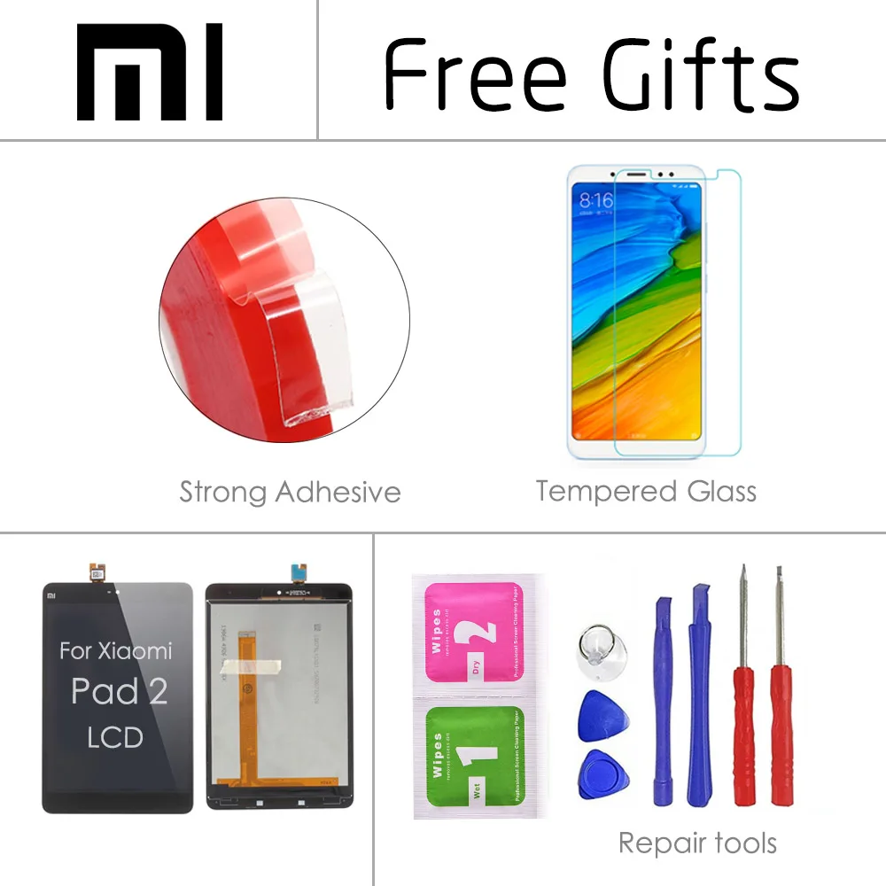 7 9 &quotдля Xiaomi Mi Pad 1 2 3 Mipad ЖК-дисплей + сенсорный экран дигитайзер стеклянная панель