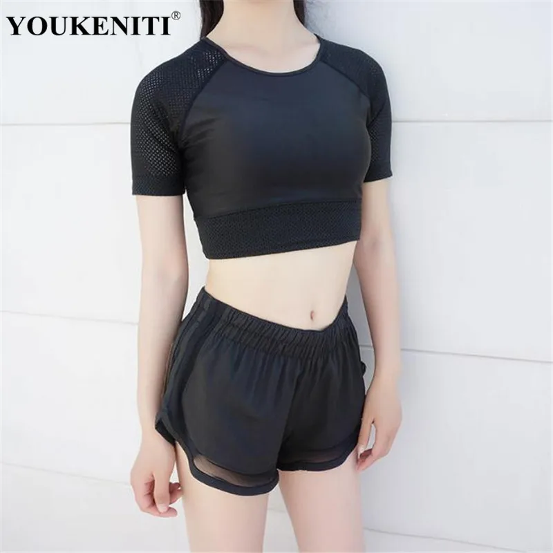Youkeniti Для женщин Йога полые Обувь с дышащей сеткой Фитнес Рубашки короткими