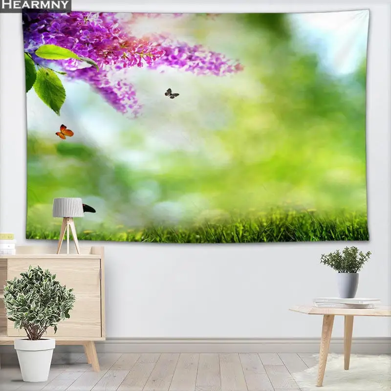 Горячая гобелены с цветами настенный Декор Рождественский настенный гобелен шоу кусок для украшения дома кемпинг палатка путешествия спальный коврик - Цвет: 18