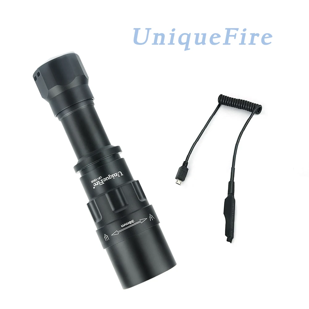 UniqueFire 1605 4715AS 38 мм инфракрасная линза 850nm фонарик 3 режима ночное видение факел