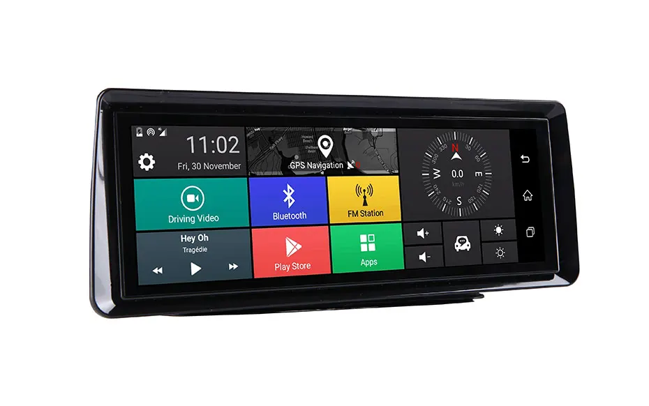 Olysine 8 дюймов 4G Android Автомобильный видеорегистратор Камера ADAS WiFi Dashcam gps навигатор видео регистратор Full HD 1080P видеорегистраторы с двумя объективами